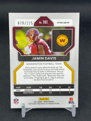 2021 PANINI PRIZM - PURPLE ICE PRIZM - J. DAVIS - #383 - #'D/225 - RC