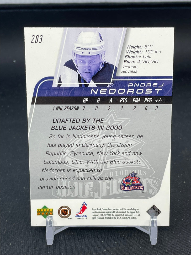 2002 UPPER DECK SERIES ONE - YOUNG GUNS - A. NEDOROST -