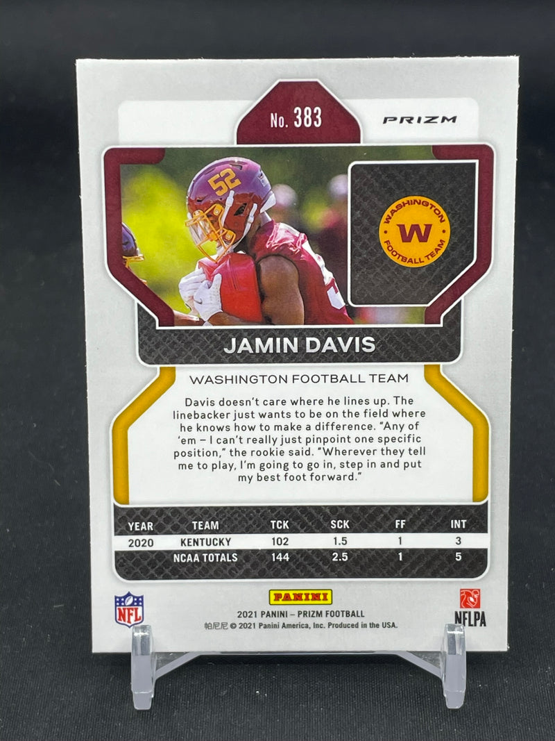 2021 PANINI PRIZM - ORANGE LAZER PRIZM - J. DAVIS -
