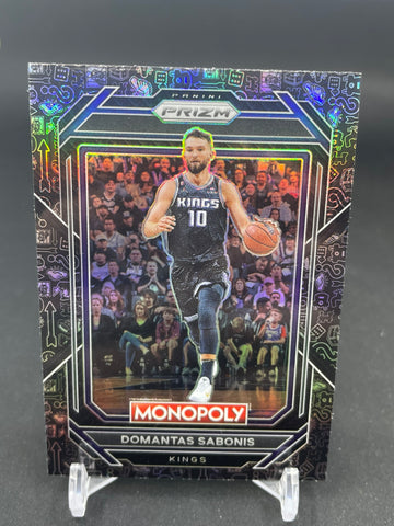 2022 PANINI PRIZM MONOPOLY - BLACK ICONS PRIZM - D. SABONIS - #77