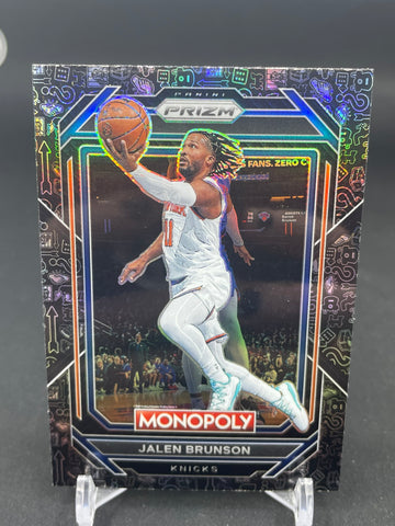 2022 PANINI PRIZM MONOPOLY - BLACK ICONS PRIZM - J. BRUNSON - #60