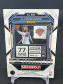 2022 PANINI PRIZM MONOPOLY - BLACK ICONS PRIZM - J. BRUNSON -