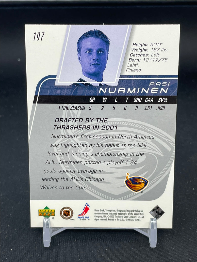 2002 UPPER DECK SERIES ONE - YOUNG GUNS - P. NURMINEN -