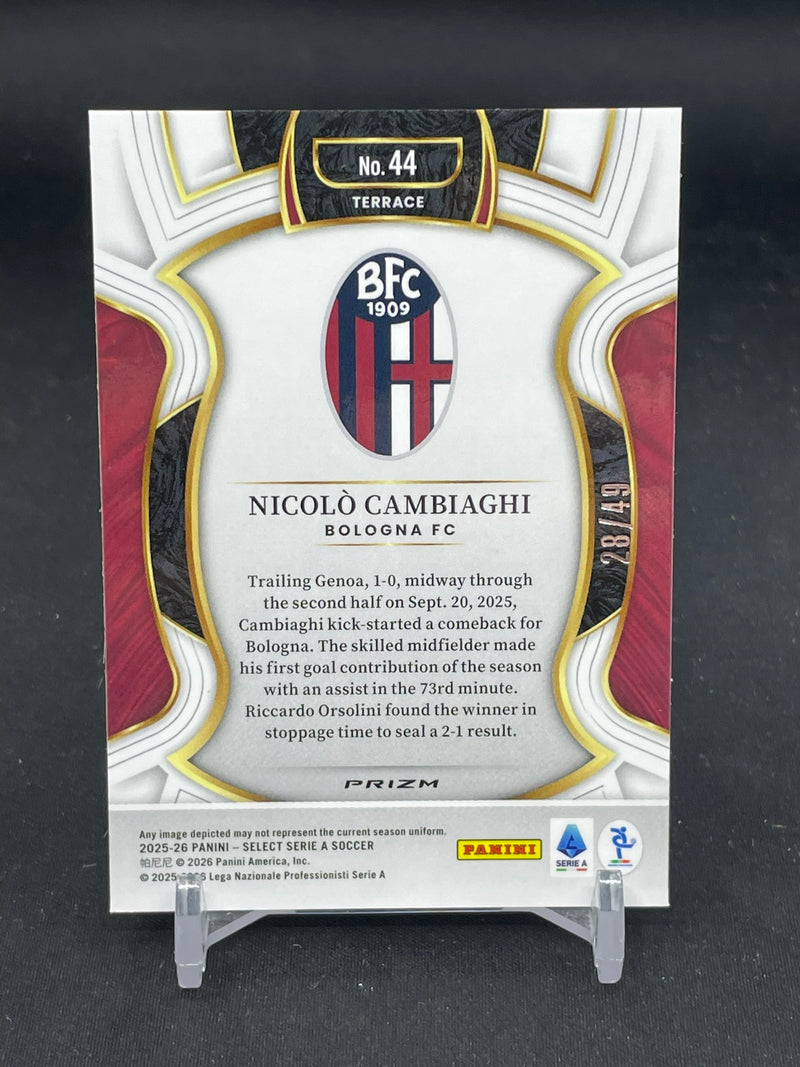 2025 PANINI SELECT SERIE A - WINTER CAMO - N. CAMBIAGHI - #44 - #'D/49