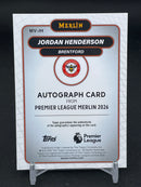 2025 TOPPS MERLIN - PURPLE REFRACTOR - J. HENDERSON - #MV-JH - #'D/75 - AUTOGRAPH
