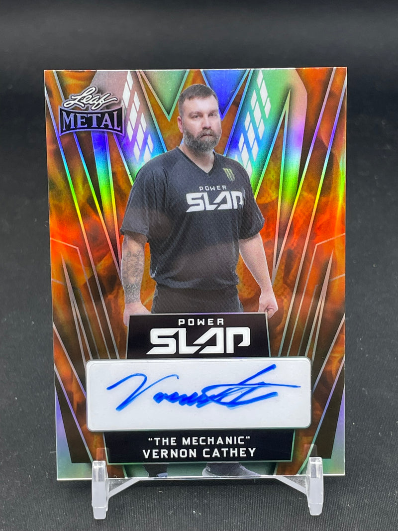 2025 LEAF METAL POWER SLAP - "THE MECHANIC" VERNON CATHEY - #BA-VC1 - #'D/1 - AUTOGRAPH