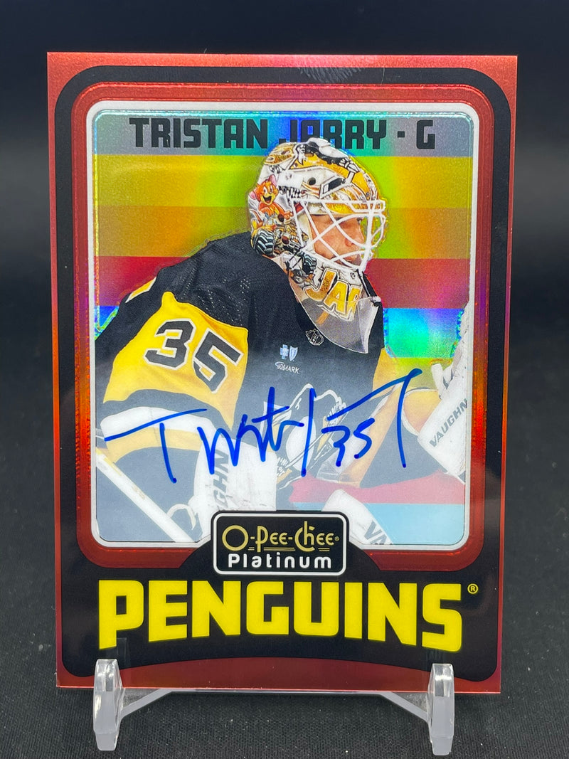 2024 UPPER DECK O-PEE-CHEE PLATINUM - RED RAINBOW AUTO - T. JARRY -