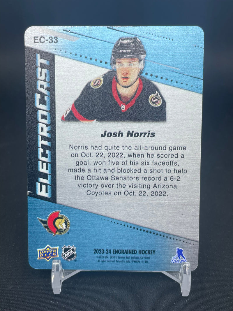 2023 UPPER DECK ENGRAINED - ELECTROCAST - J. NORRIS -