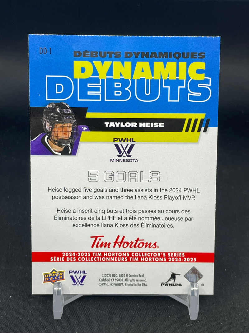 2024 UPPER DECK TIM HORTONS - DYNAMIC DEBUTS - T. HEISE -