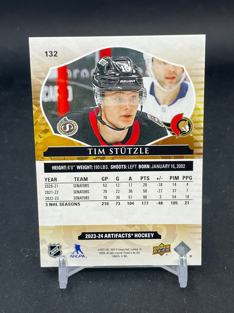 2023 UPPER DECK ARTIFACTS - LIGHT BLUE STEEL - T. STUTZLE - #132 - #'D/85