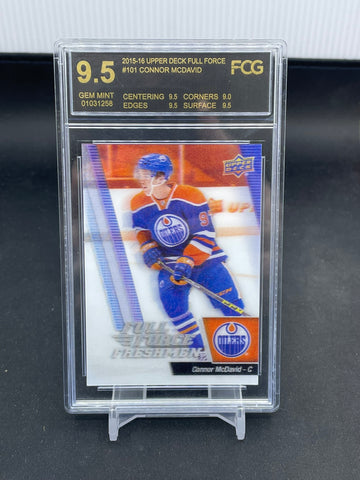 2015 UPPER DECK FULL FORCE - FULL FORCE FRESHMAN - C. MCDAVID - #101 - FCG 9.5 - RC