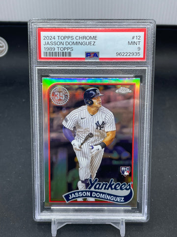2024 TOPPS CHROME - 1989 TOPPS - J. DAOMINGUEZ - #89CB-12 - PSA 9 - RC