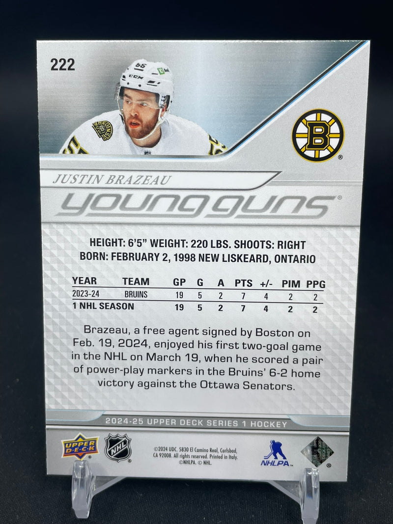 2024 UPPER DECK SERIES ONE - YOUNG GUNS - J. BRAZEAU -