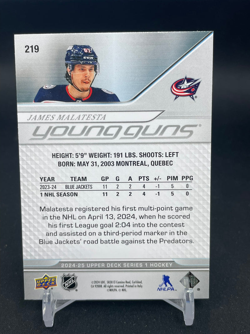 2024 UPPER DECK SERIES ONE - YOUNG GUNS - J. MALATESTA -