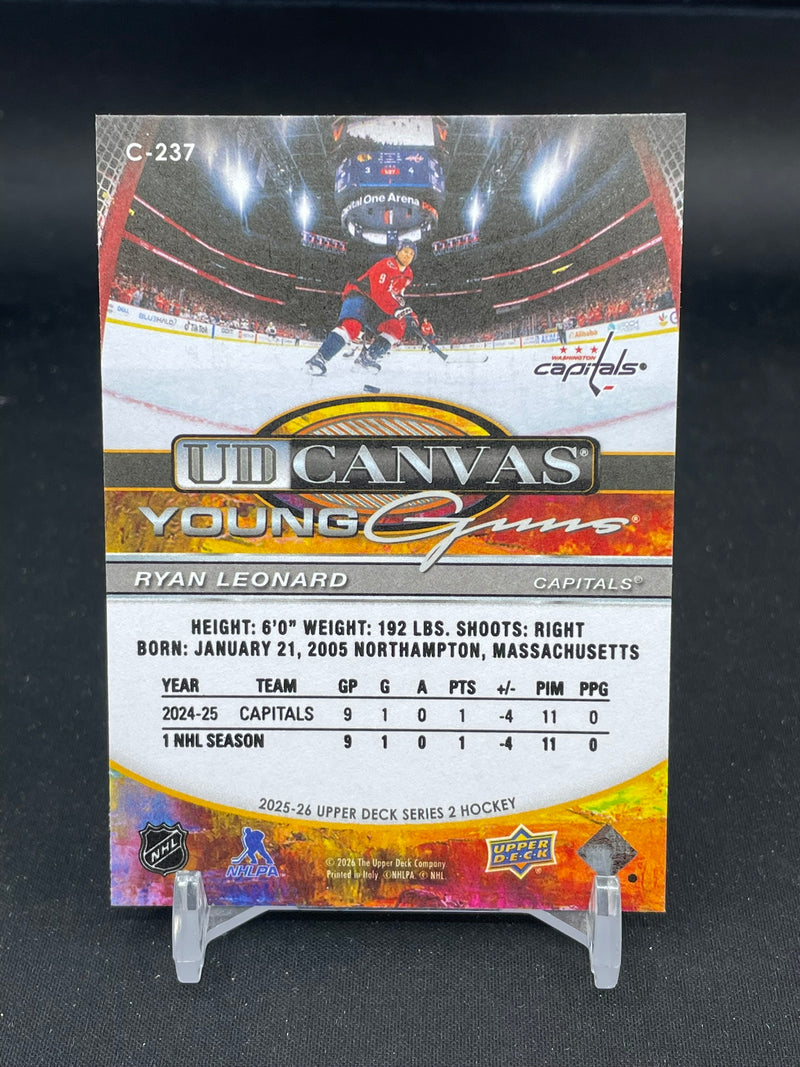2025 UPPER DECK SERIES TWO - UD CANVAS - YOUNG GUNS - R. LEONARD -