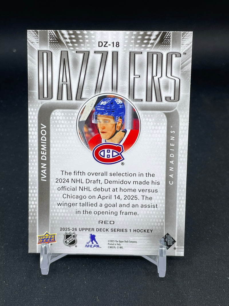 2025 UPPER DECK SERIES ONE - RED - DAZZLERS - I. DEMIDOV -