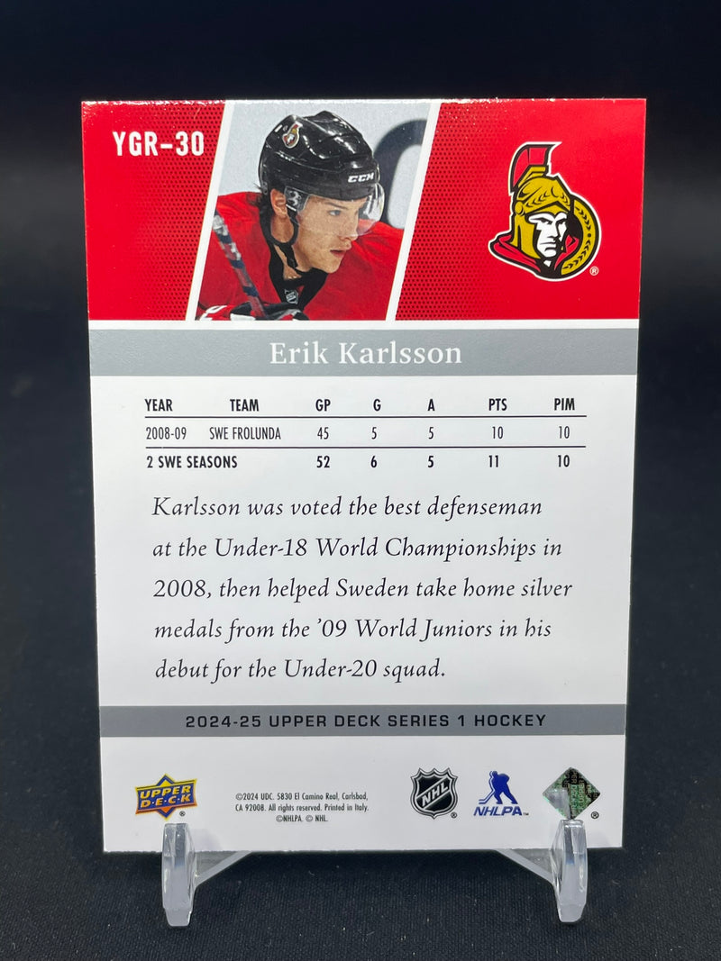 2024 UPPER DECK SERIES ONE - YOUNG GUNS RENEWED - E. KARLSSON -