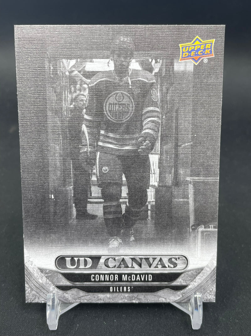 2024 UPPER DECK SERIES ONE - BLACK/WHITE - UD CANVAS - C. MCDAVID