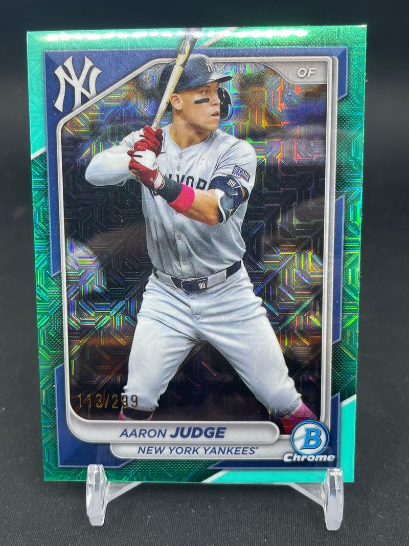 2024 TOPPS BOWMAN CHROME - AQUA TEAL MOJO REFRACTOR - A. JUDGE - #80 - #'D/299