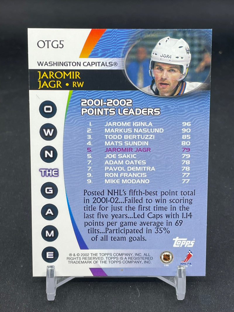2002 TOPPS - OWN THE GAME - J. JAGR -