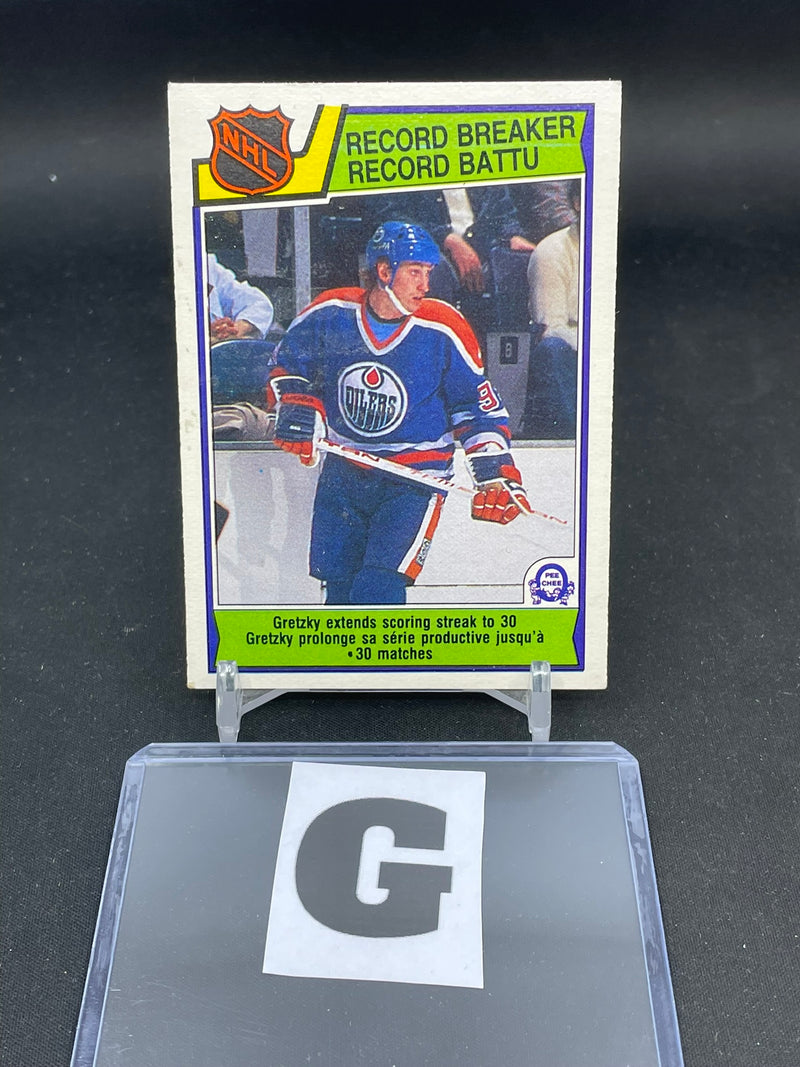1983 O-PEE-CHEE - RECORD BREAKERS - W. GRETZKY -