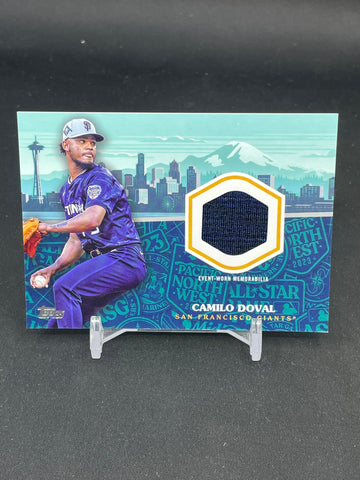 2023 TOPPS BASEBALL UPDATE SERIES - ALL-STAR STITCHES - C. DOVAL - #ASR-DOV - RELIC