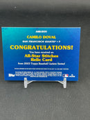 2023 TOPPS BASEBALL UPDATE SERIES - ALL-STAR STITCHES - C. DOVAL -