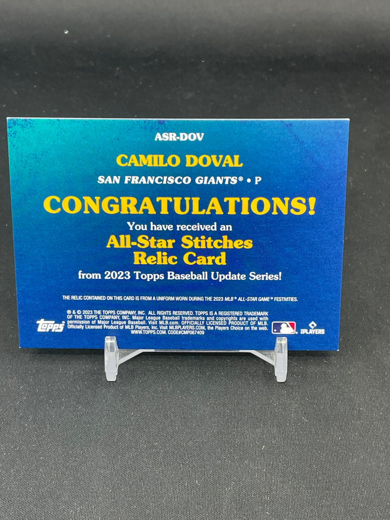 2023 TOPPS BASEBALL UPDATE SERIES - ALL-STAR STITCHES - C. DOVAL -