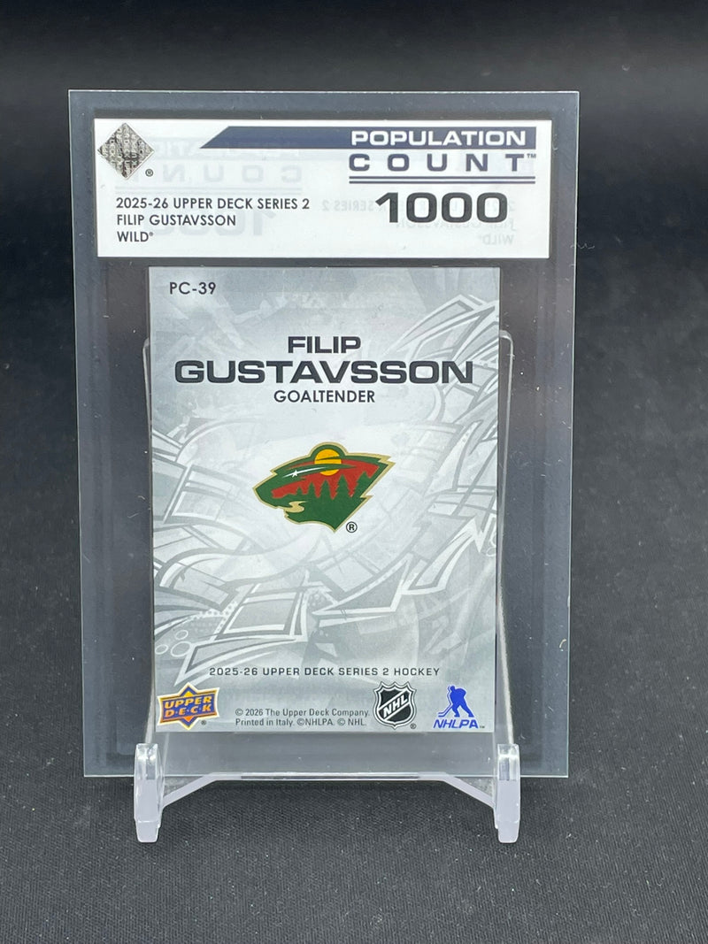 2025 UPPER DECK SERIES TWO - POPULATION COUNT 1000 - F. GUSTAVSSON - #PC-39 - #'D/1000