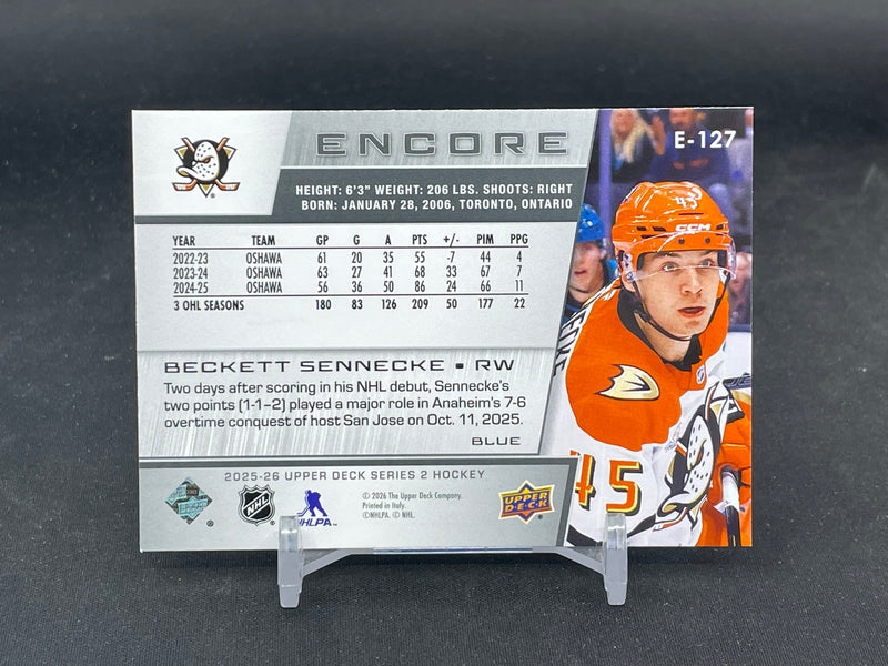 2025 UPPER DECK SERIES TWO - BLUE - ENCORE - B. SENNECKE -