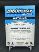 2025 UPPER DECK SP GAME USED - DRAFT DAY MARKS - N. OSTLUND - #DDM-NO - #'D/35 - RELIC - AUTOGRAPH
