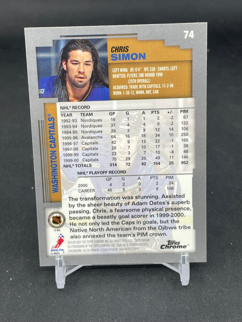 2000 TOPPS CHROME - CHRIS SIMON -
