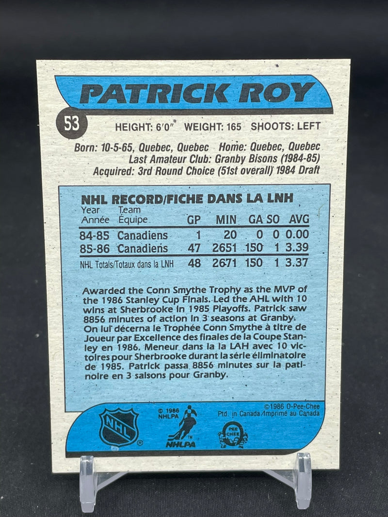 1986 O-PEE-CHEE - P. ROY -