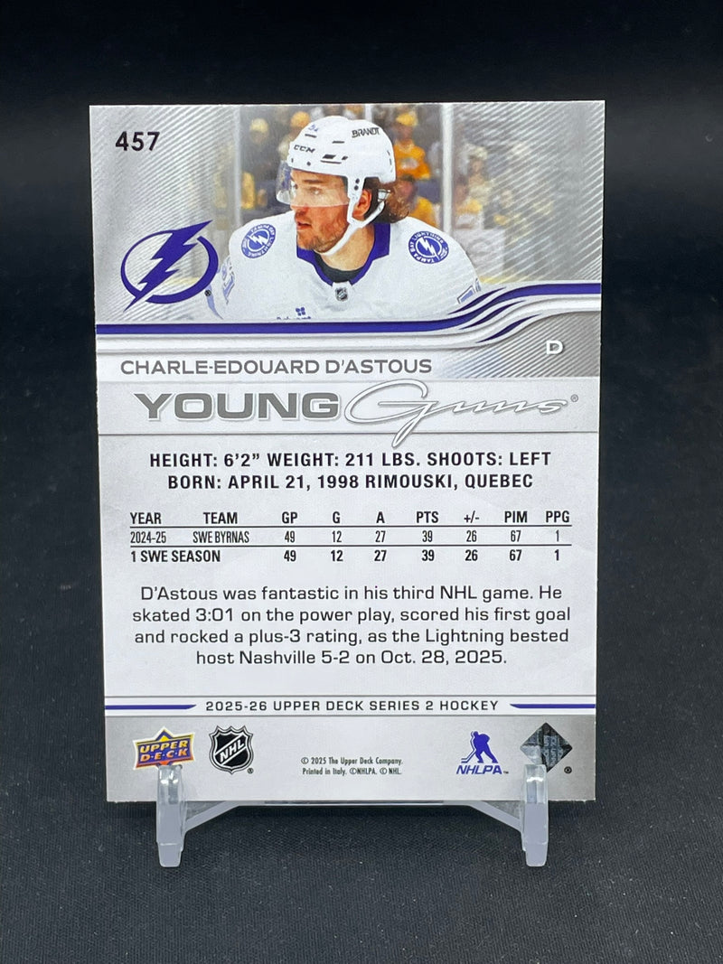2025 UPPER DECK SERIES TWO - YOUNG GUNS - C. D'ASTOUS -