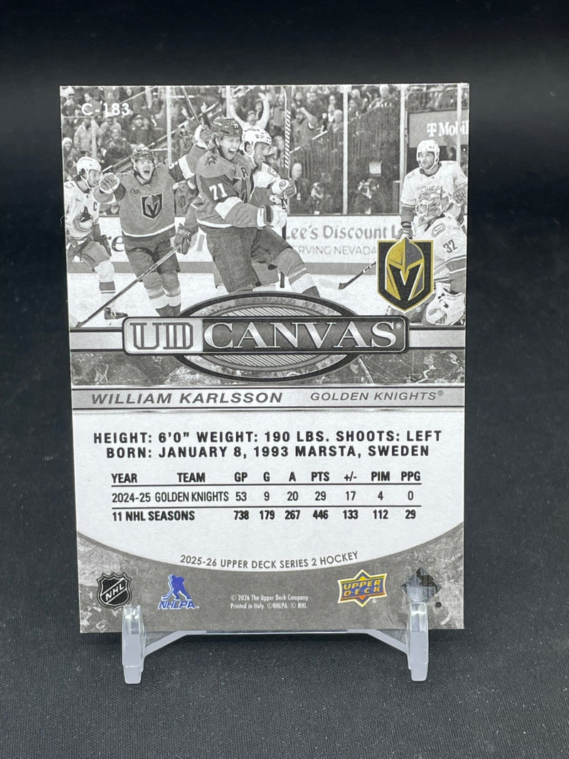 2025 UPPER DECK SERIES TWO - B/W - UD CANVAS - SELECT YOUR PLAYER