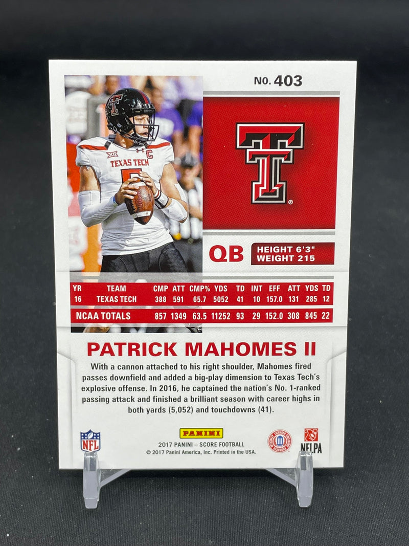 2017 PANINI SCORE - P. MAHOMES II -
