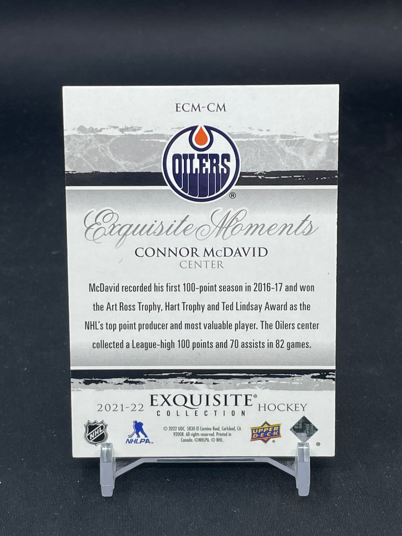 2021 UPPER DECK EXQUISITE - EXQUISITE MOMENTS - C. MCDAVID - #ECM-CM - #'D/399