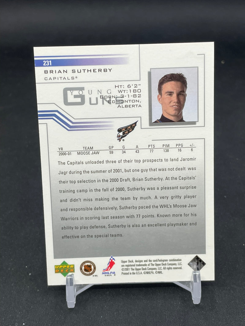 2001 UPPER DECK SERIES ONE - YOUNG GUNS - B. SUTHERBY -