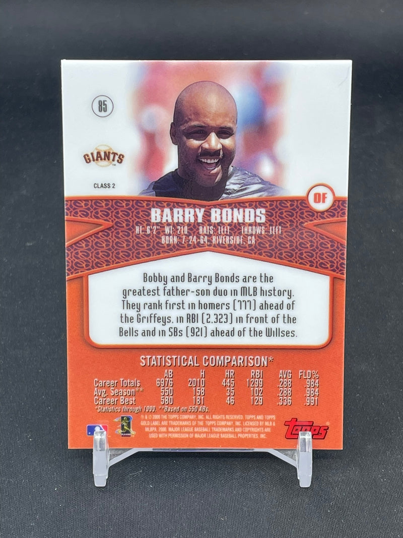 2000 TOPPS GOLD LABEL - CLASS 2 - B. BONDS -