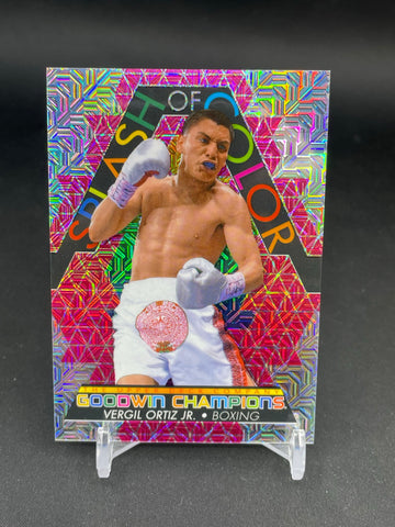 2022 UPPER DECK GOODWIN CHAMPIONS - PINK TRAXX - SPLASH OF COLOR - V. ORTIZ JR. - #SCP4 - #'D/299