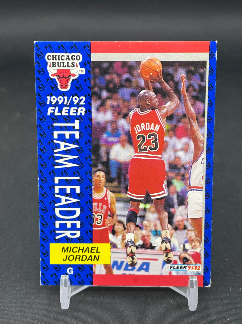 1991 FLEER - TEAM LEADER - M. JORDAN -