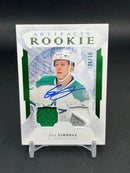 2016 UPPER DECK ARTIFACTS - EMERALD ROOKIE - E. LINDELL - #173 - #'D/35 - DUAL RELIC - AUTOGRAPH - RC