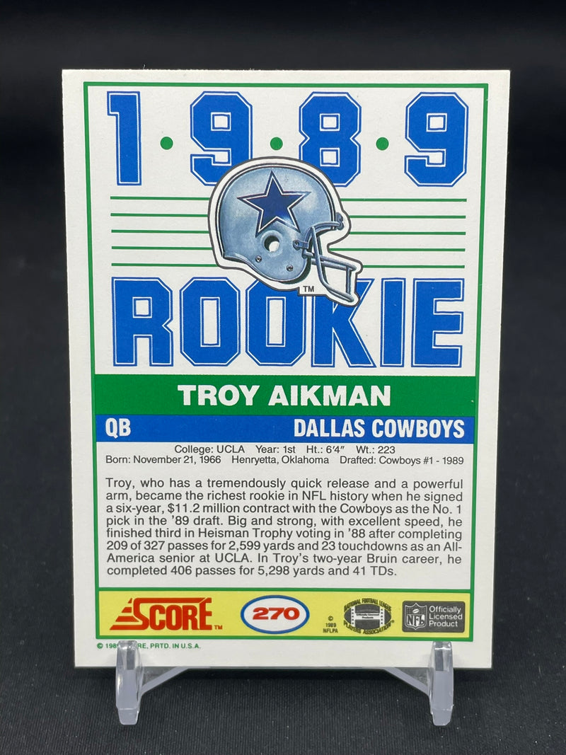 1989 SCORE - T. AIKMAN -