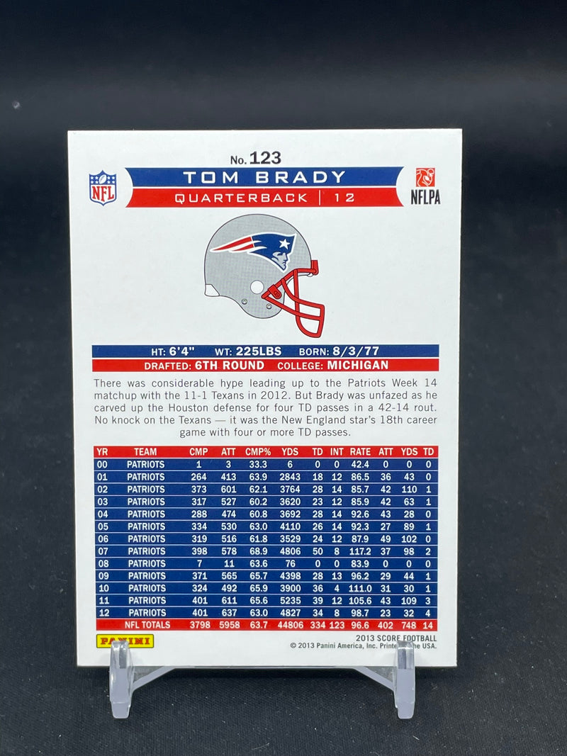2013 PANINI SCORE - T. BRADY -