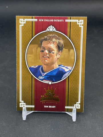 2005 PANINI DONRUSS GRIDIRON KINGS - CROWNING MOMENT - T. BRADY - #GK-25