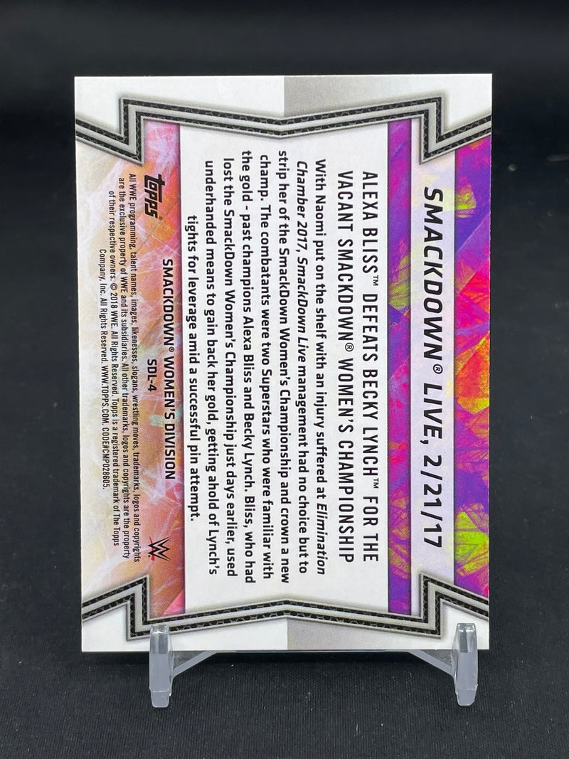 2018 TOPPS WWE WOMEN'S DIVISION - MOMENTS AND MATCHES - A. BLISS -