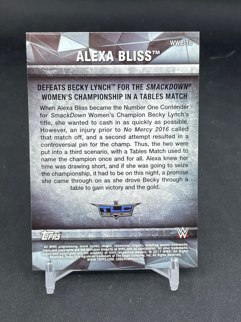 2017 TOPPS WWE WOMEN'S DIVISION - MOMENTS AND MATCHES - A. BLISS -