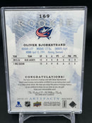 2016 UPPER DECK ARTIFACTS - EMERALD ROOKIE - O. BJORKSTRAND - #169 - #'D/99 - DUAL RELIC - RC