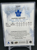 2016 UPPER DECK ARTIFACTS - EMERALD ROOKIE - K. KAPANEN - #163 - #'D/99 - DUAL RELIC - RC