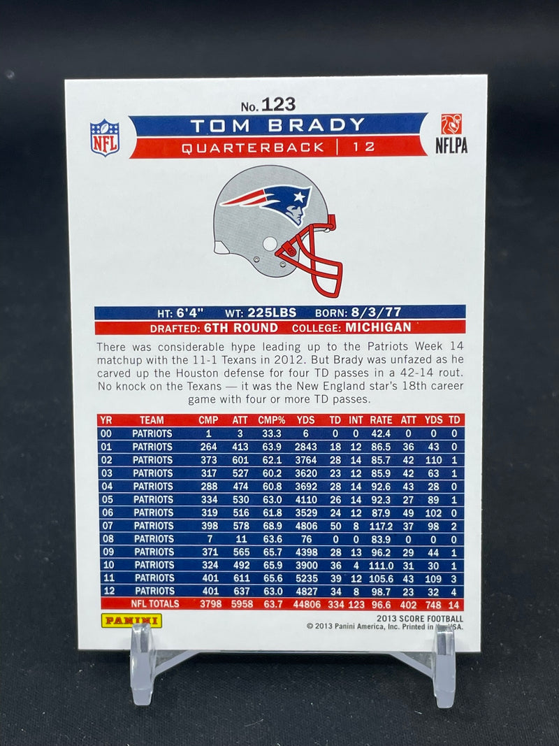 2013 PANINI SCORE - T. BRADY -